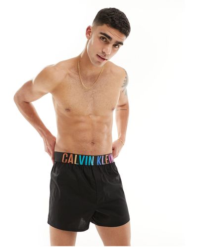 Calvin Klein Pride Cotton Stretch Boxers - Black