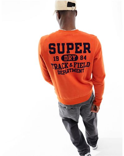 Superdry – athletic script – sweatshirt - Orange