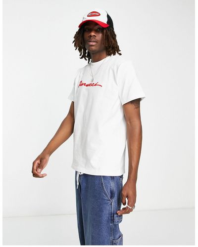 Fiorucci Relaxed T-shirt With squiggle Logo - White