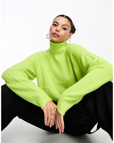 Something New X Lame. Cobain High Neck Knitted Jumper - Green