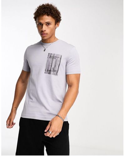 Calvin Klein Concrete - t-shirt imprimé sur la poitrine - Blanc