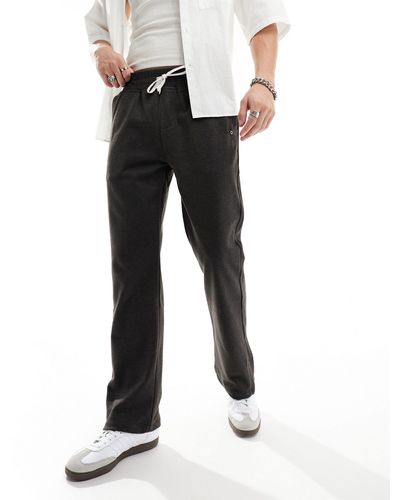 The Couture Club Wool Look Smart Trackies - Black