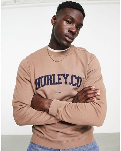 Hurley Applique Sweatshirt - Brown