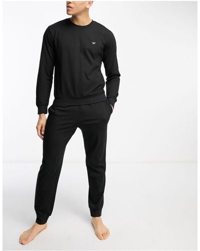 Emporio Armani Bodywear - top et pantalon - Noir
