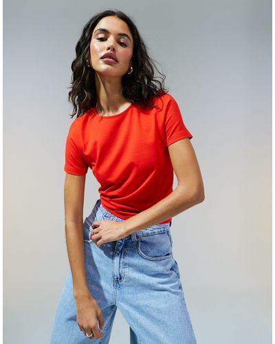 ASOS Fitted Crop T-shirt - Red