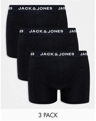Jack & Jones – 3er-pack trunks - Schwarz