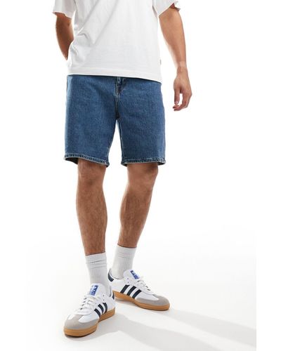 SELECTED Loose Fit Denim Shorts - Blue