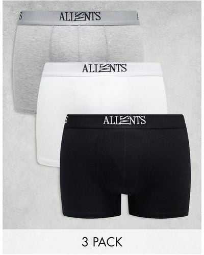 AllSaints 3-pack Cotton Trunks - White