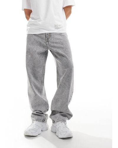 Weekday Galaxy Loose Fit baggy Jeans - Gray