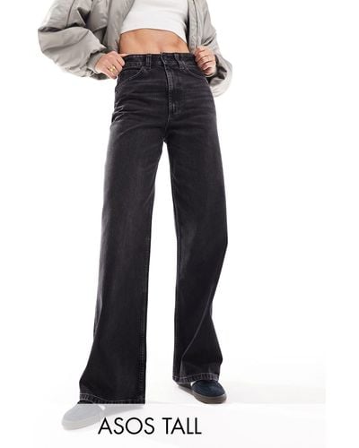 ASOS Asos design tall - dad jeans slavato - Blu