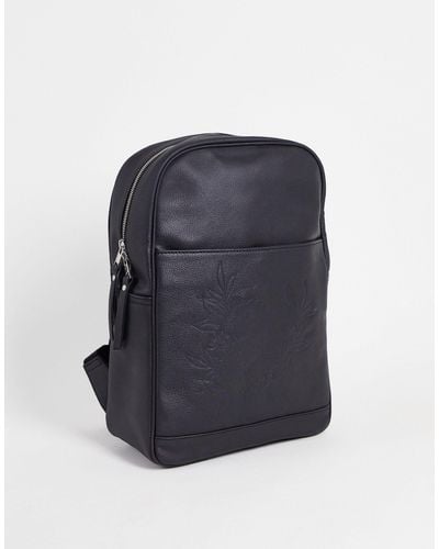 Bolongaro Trevor Skull And Rose Detail Backpack - Black