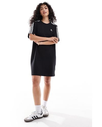 adidas Originals Essentials 3-stripes Boyfriend T-shirt Dress - Black