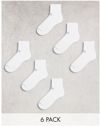 New Balance – 6er-pack knöchelhohe sportsocken - Weiß