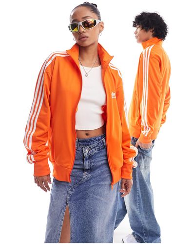 adidas Originals Unisex Firebird Track Jacket - Orange