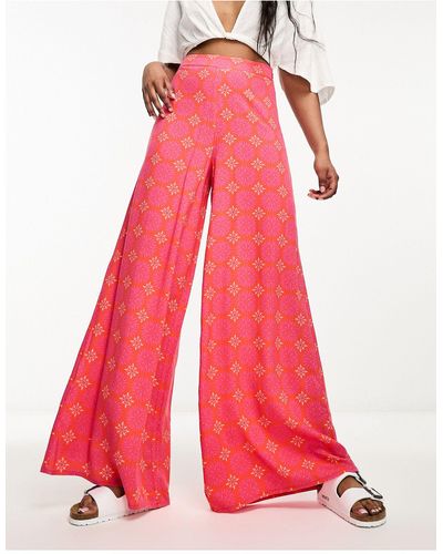 ASOS Palazzo Trouser - Red