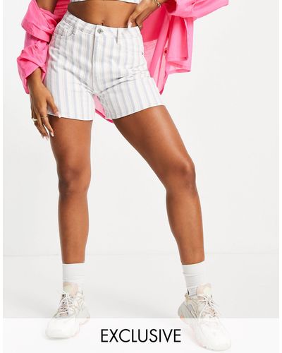 Missguided Co-ord Denim Shorts - Blue