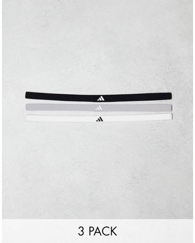 adidas Originals Adidas Training Elastic Headband 3 Pack - White