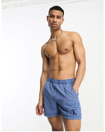 Calvin Klein Authentic - pantaloncini da bagno medi con coulisse navy - Blu