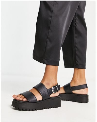 Schuh Tanya - sandales en deux parties - Noir