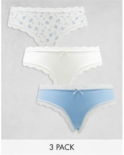 ASOS 3 Pack Brazilian Brief - White