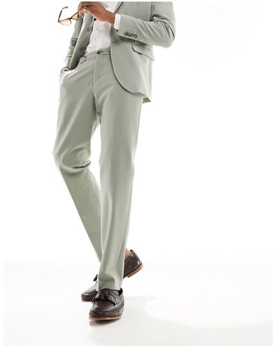 SELECTED Slim Fit Suit Trouser - Green