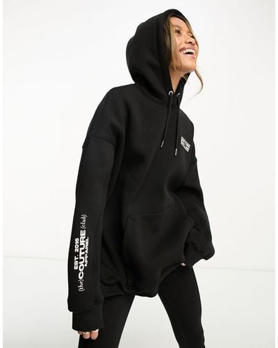 The Couture Club Oversized Hoodie - Zwart