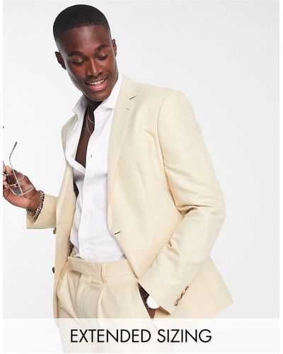 Noak Slim Suit Jacket - Natural