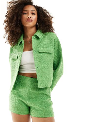 Mango Tailored Co-ord Jacket - Green