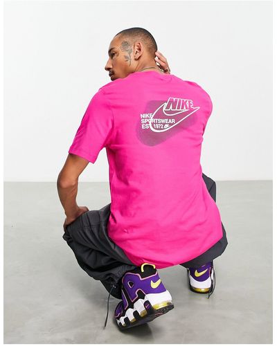 Nike T-shirt Met Dubbel Logo - Roze