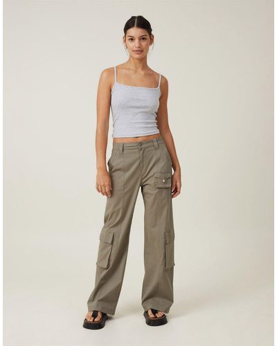 Cotton On Hayden Cargo Pant - Natural