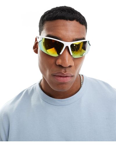 ASOS Racer Sunglasses - White