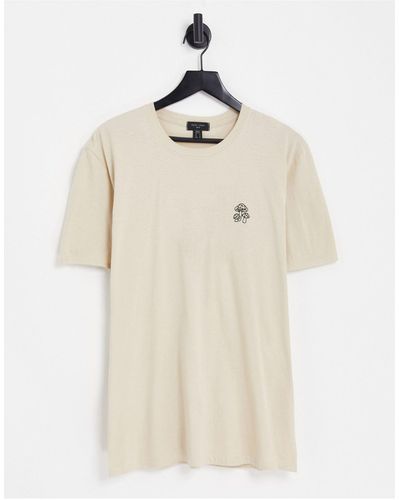 New Look T-shirt à imprimé champignons - taupe - Neutre