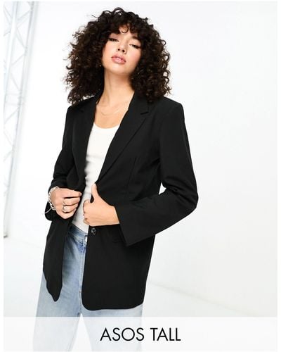 ASOS Asos Design Tall Mix & Match Slim Boy Suit Blazer - Black