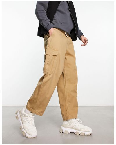 Element Utility Loose Fit Cargo Trousers - White
