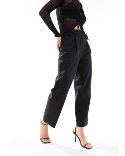 & Other Stories Slim Leg Tailored Trousers - Black