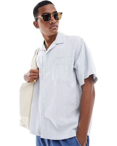 SELECTED Camicia squadrata oversize - Bianco