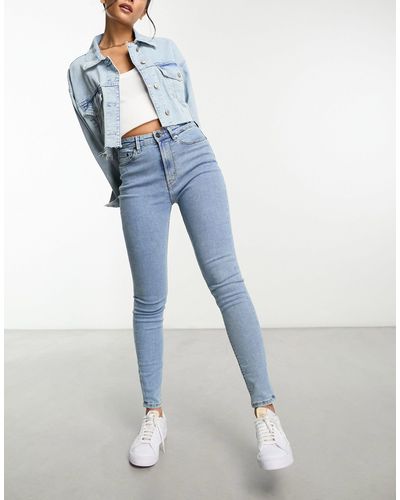WÅVEN Anika - jeans a vita alta modellanti anni '90 - Blu