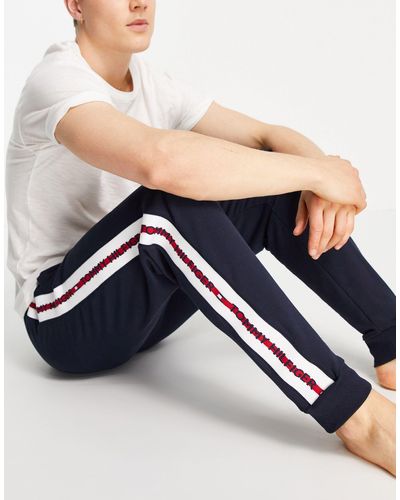 Tommy Hilfiger jogger With Logo Side Taping - Blue