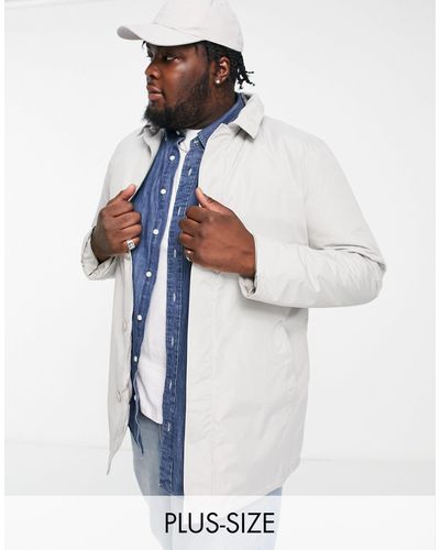 French Connection Plus Lined Classic Mac Jacket - White