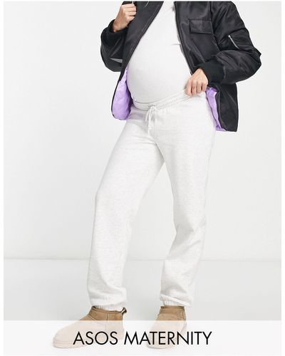 ASOS Maternity Ultimate Joggers - White