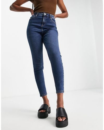 Miss Selfridge – emily – knöchellange jeans - Blau