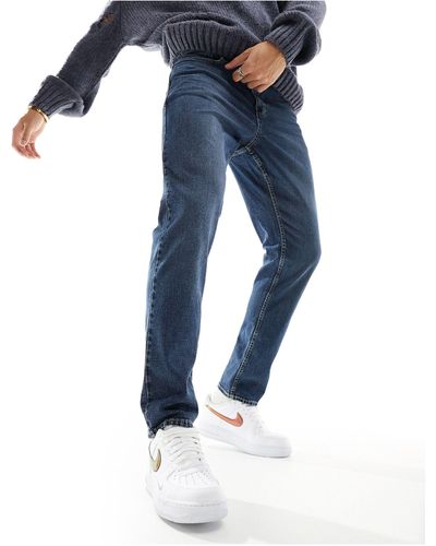 New Look – schmal geschnittene jeans - Blau