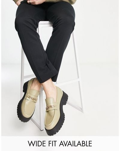 ASOS Chunky Sole Loafers - Black