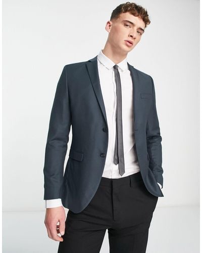 Jack & Jones Premium Slim Fit Suit Jacket - Blue