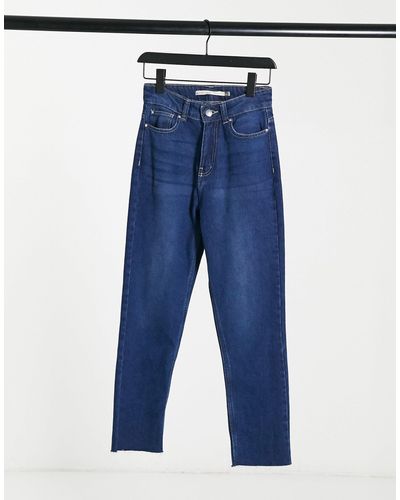 Brave Soul Fran - mom jeans a vita alta indaco - Blu