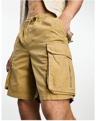 PacSun Marc - pantaloncini cargo taglio lungo color cuoio - Marrone