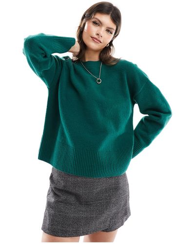 & Other Stories Jersey con cuello redondo - Verde