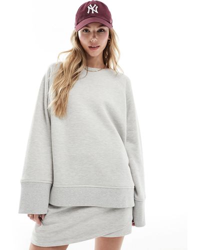 4th & Reckless Wide Sleeve Sweatshirt Co-ord - Gray