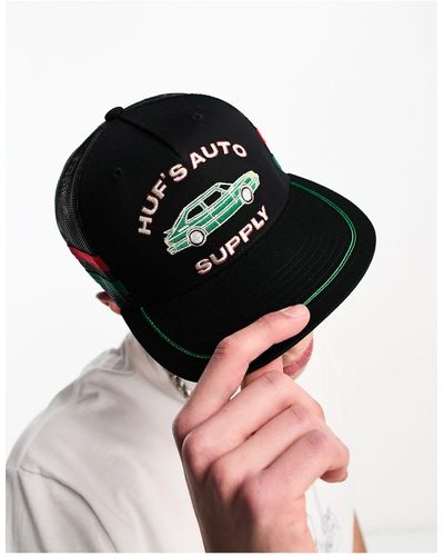 Huf Auto supply - cappellino trucker e verde - Nero