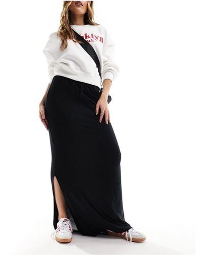 Object Column Maxi Skirt - Black